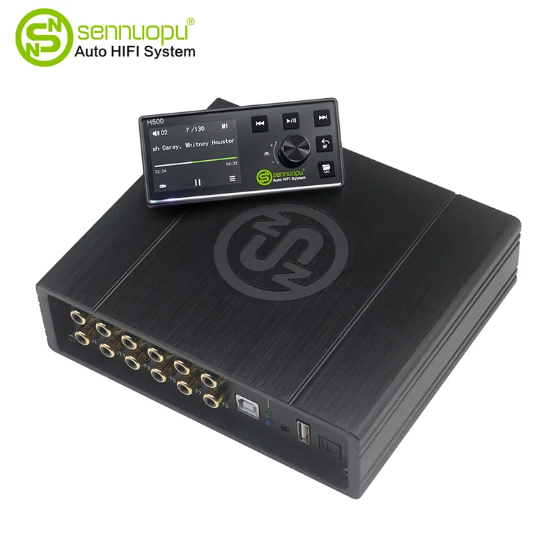 Audio de carro de 8 CH amplificador com processador de 10 CH DSP