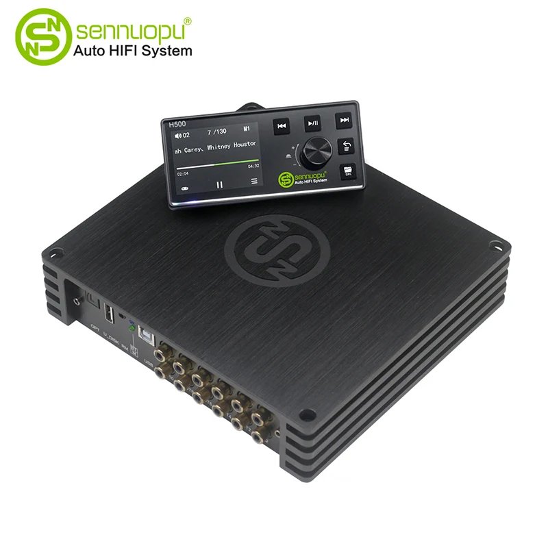 Audio de carro 8*50W DSP amplificador com 10CH