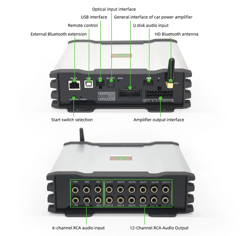 12 Channel Digital Sound Processor with 8 Channel Amplifier