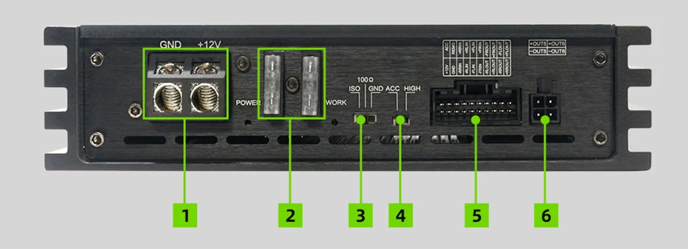 Car DSP 6-Channel Amplifier with 8-Channel Digital Signal Processor